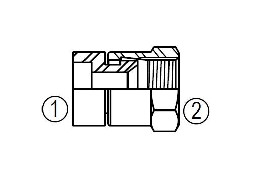 900 Braze 37° Female Swivel Union