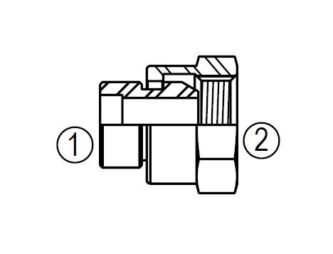 800 Braze Female Pipe Swivel Union