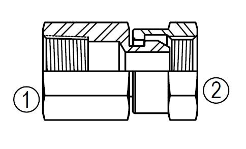 1405 Female Adapter Union to Female Pipe