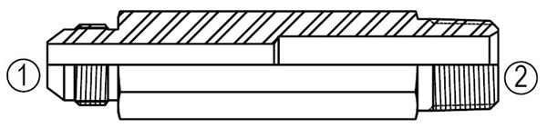 2404-LL Male Extra Long Connector