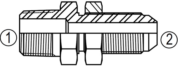 2706 Male Pipe/Bulkhead Connector