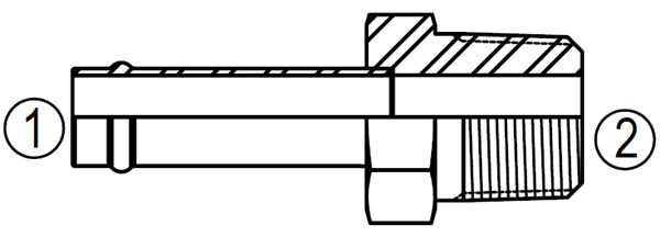 4404 Male Pipe Thread Hose Connector