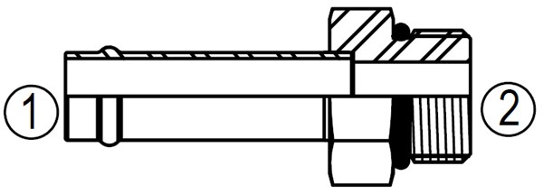 4604 Male Straight Thread Hose Connector