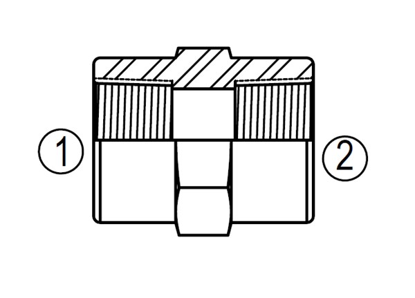5000 Hexagon Pipe Coupling