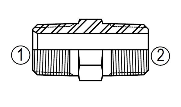 5404 Hexagon Pipe Nipple