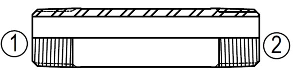 5404-N Straight Pipe Nipple