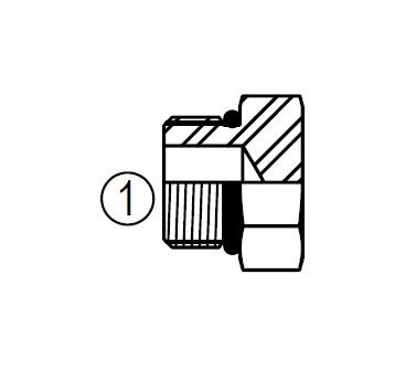 6408 Hexagon Head O-ring Boss Plug