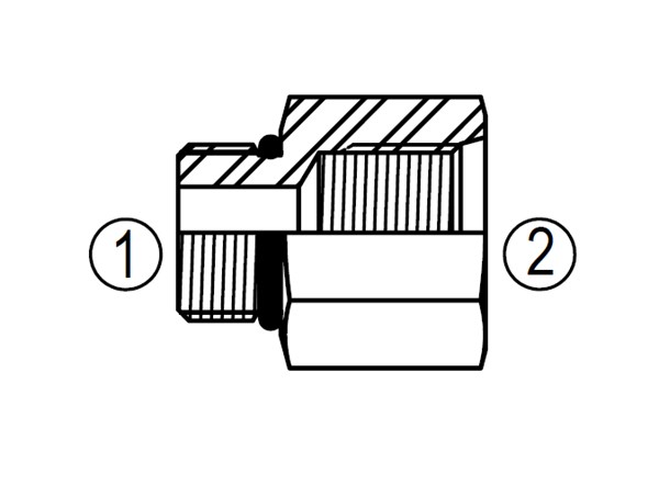 6410 Straight Thread Reducer/Expander